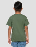Little M Dino Print Kaos Anak Laki-Laki
