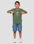 Little M Dino Print Kaos Anak Laki-Laki