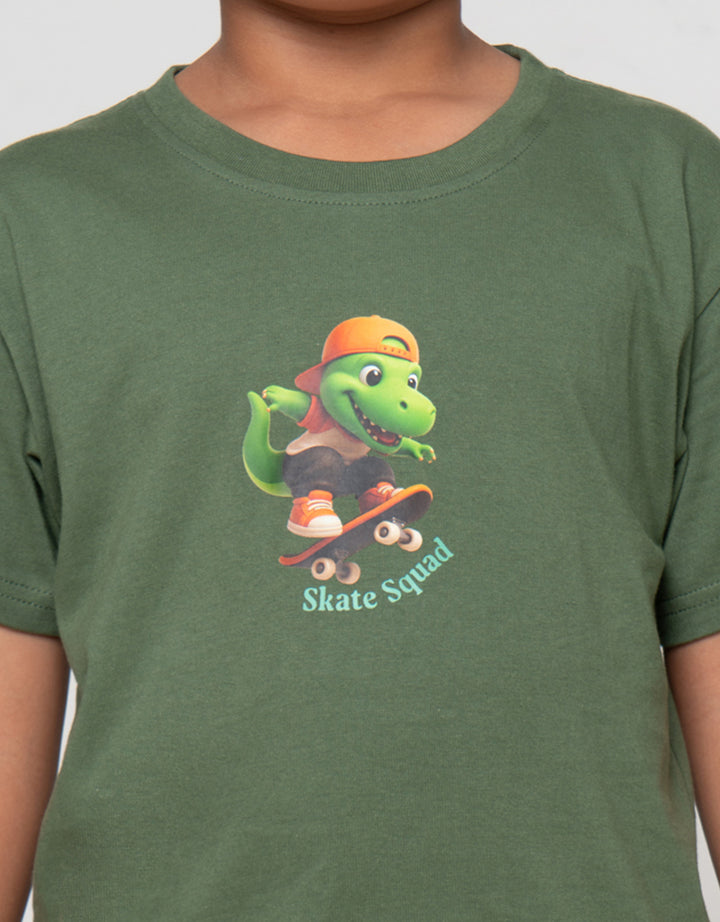 Little M Dino Print Kaos Anak Laki-Laki