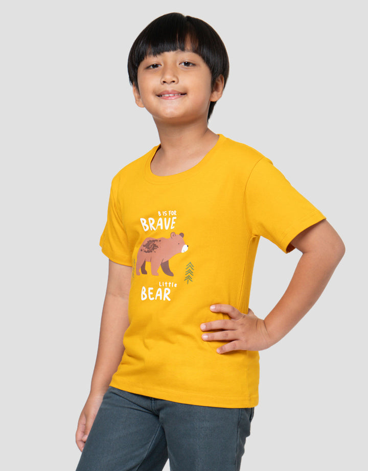 Little M B Is For Brave Kaos Lengan Pendek Anak Laki-Laki