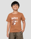 Little M Team Happy Kaos Lengan Pendek Anak Laki-Laki