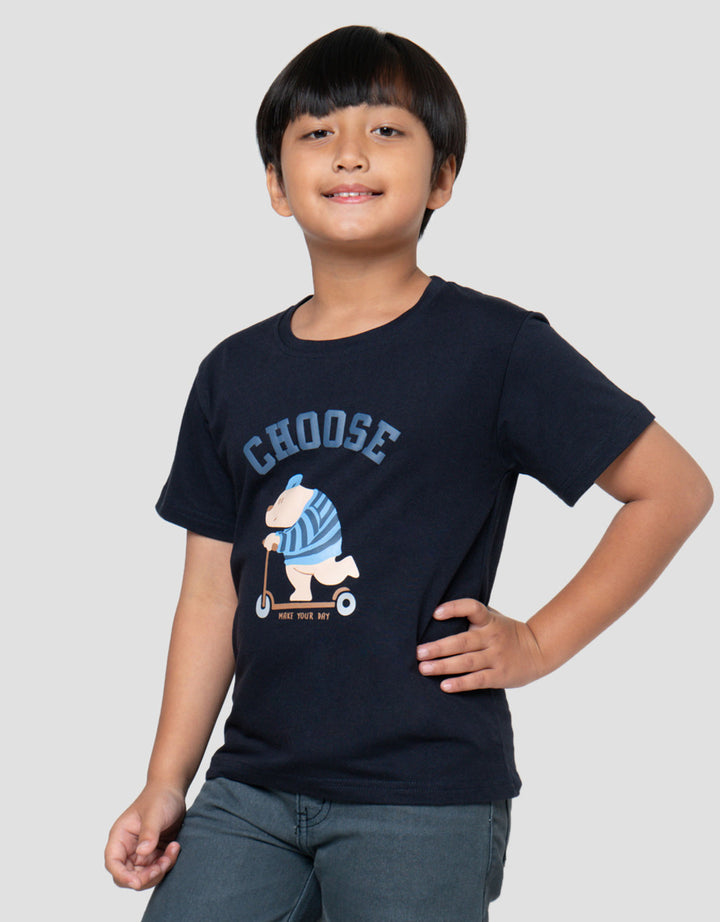 Little M Choose Your Day Kaos Lengan Pendek Anak Laki-Laki