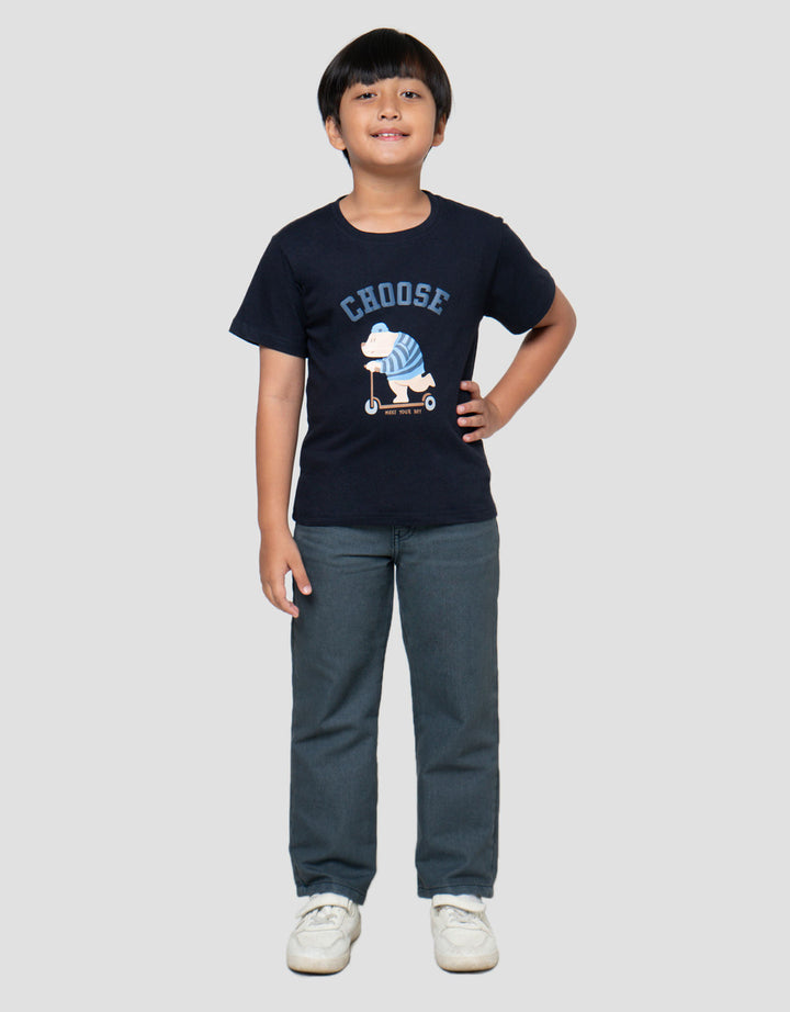 Little M Choose Your Day Kaos Lengan Pendek Anak Laki-Laki