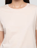 CONNEXION KNIT ENZYME BASIC KAOS LENGAN PENDEK WANITA