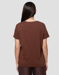 CONNEXION KNIT ENZYME BASIC KAOS LENGAN PENDEK WANITA