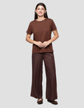 CONNEXION KNIT ENZYME BASIC KAOS LENGAN PENDEK WANITA