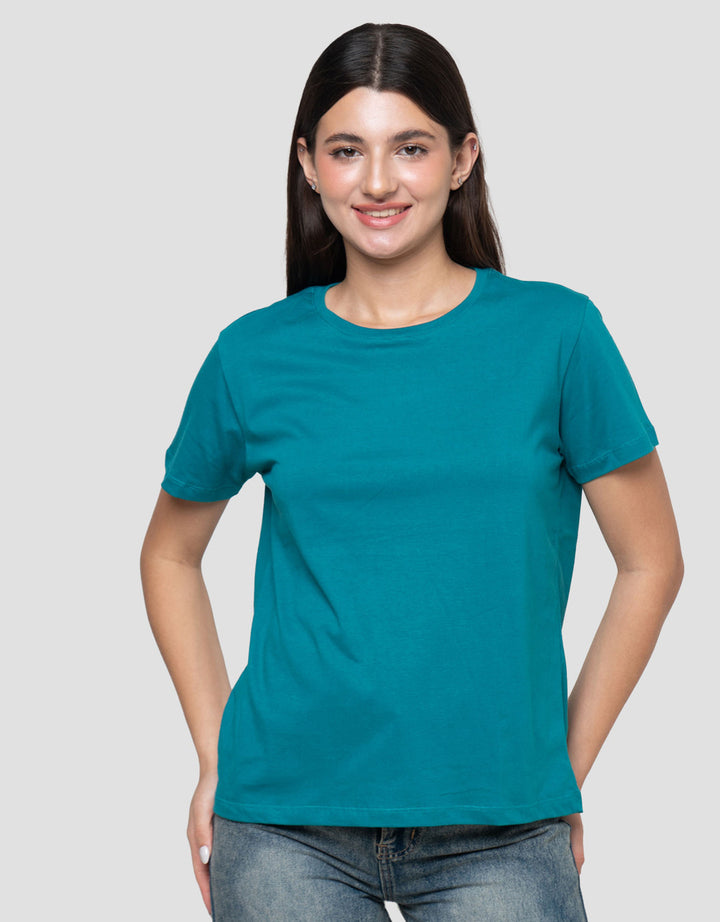 CONNEXION KNIT ENZYME BASIC KAOS LENGAN PENDEK WANITA