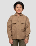 Little M Twill Kantong Jaket Hoody Anak Laki-laki