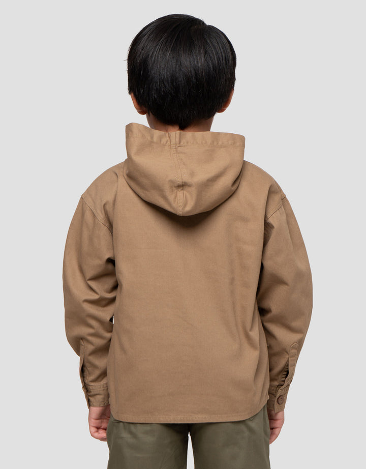 Little M Twill Kantong Jaket Hoody Anak Laki-laki