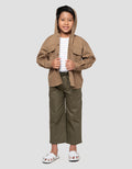 Little M Twill Kantong Jaket Hoody Anak Laki-laki