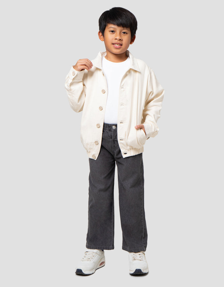 Little M Wvn Slub Kerah Jaket Anak Laki-laki
