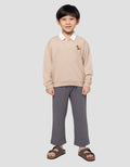 Little M Polo Bdr Dino Sweater Anak Laki-laki