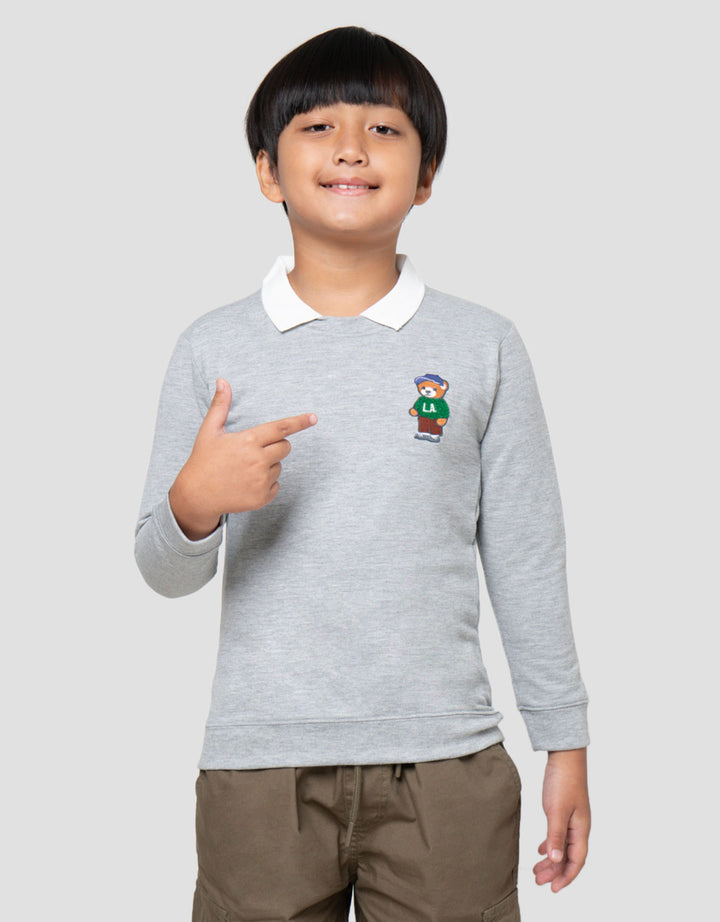 Little M Krah Bdr Bear Sweater Anak Laki-laki