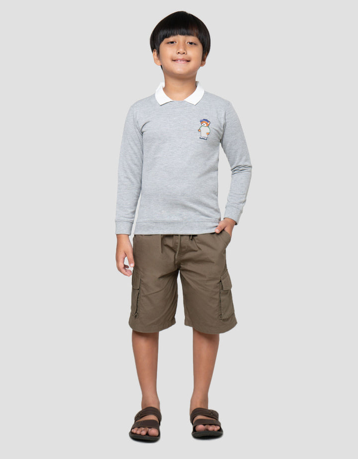 Little M Krah Bdr Bear Sweater Anak Laki-laki