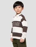 Little M Krah Bear Stripe Sweater Ovesize Anak Laki-Laki