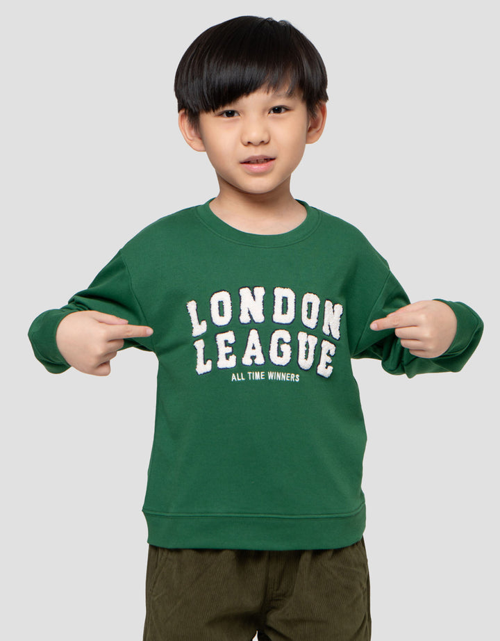 Little M Aplikasi London Sweater Oversize Anak Laki-laki