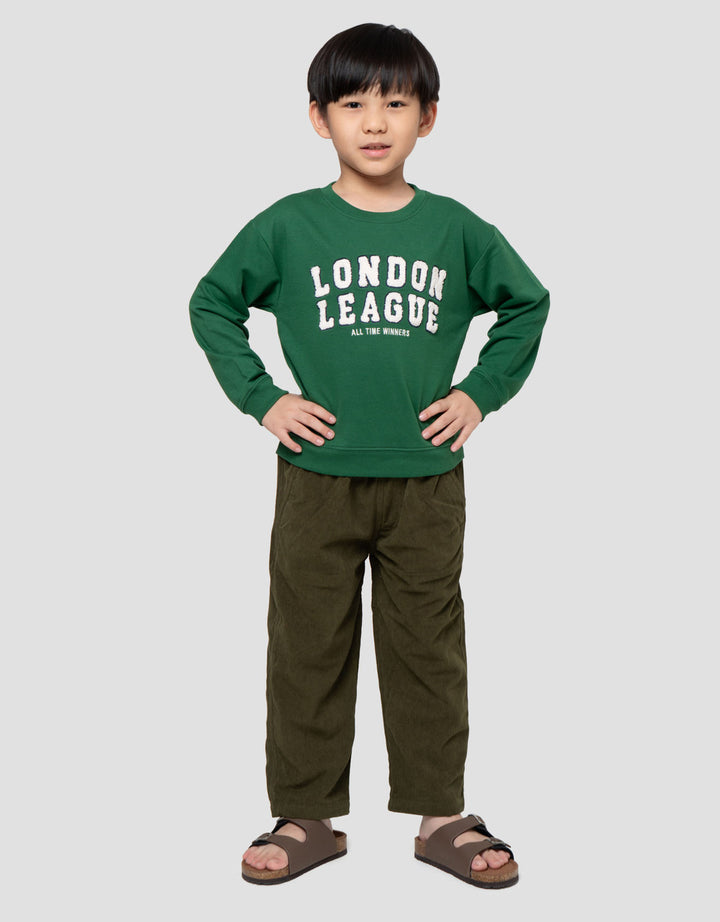 Little M Aplikasi London Sweater Oversize Anak Laki-laki