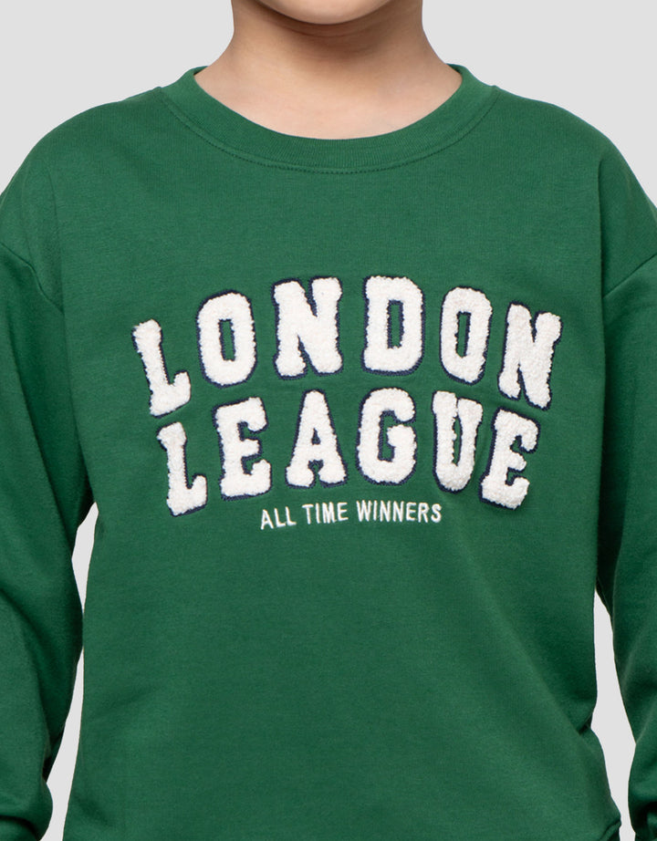 Little M Aplikasi London Sweater Oversize Anak Laki-laki