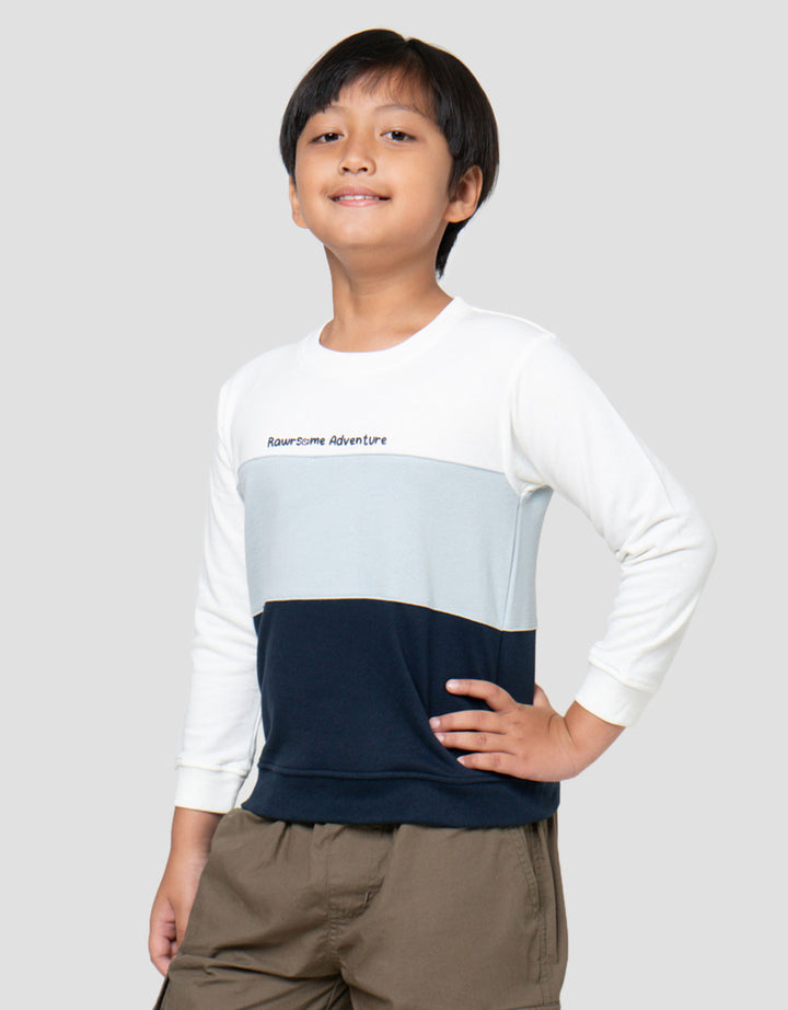 Little M Iam Happy Dino Sweater Anak Laki-laki