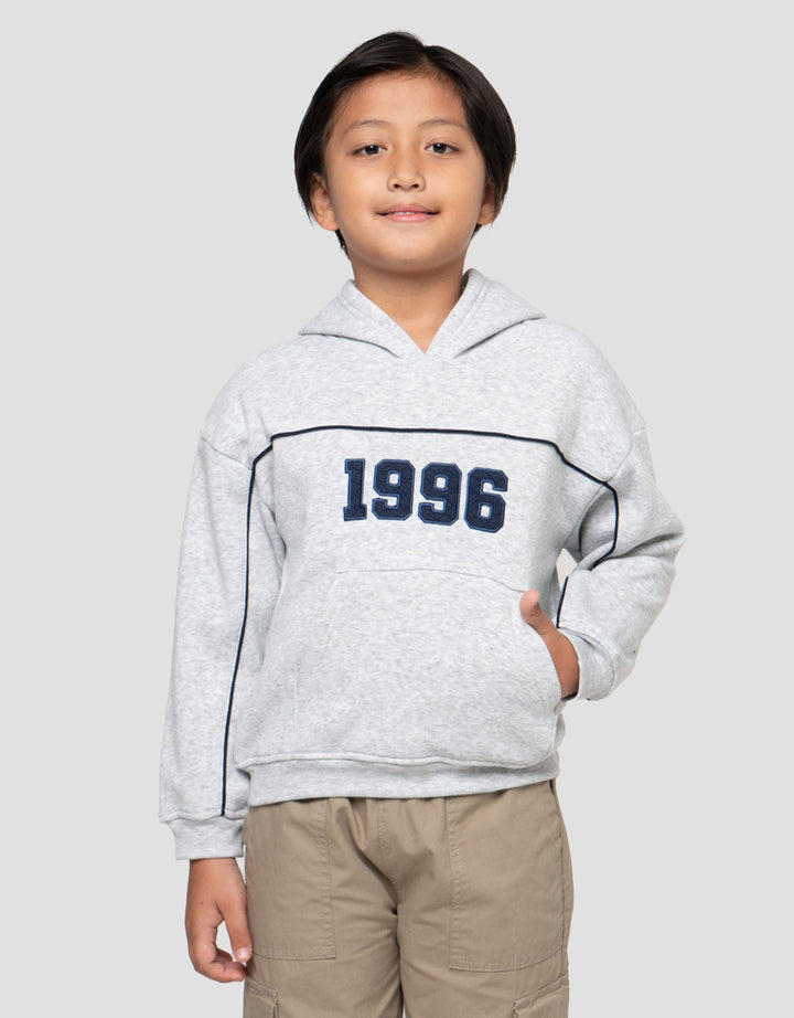 Little M Fleece Bordir Sweater Hoodie Anak Laki-laki
