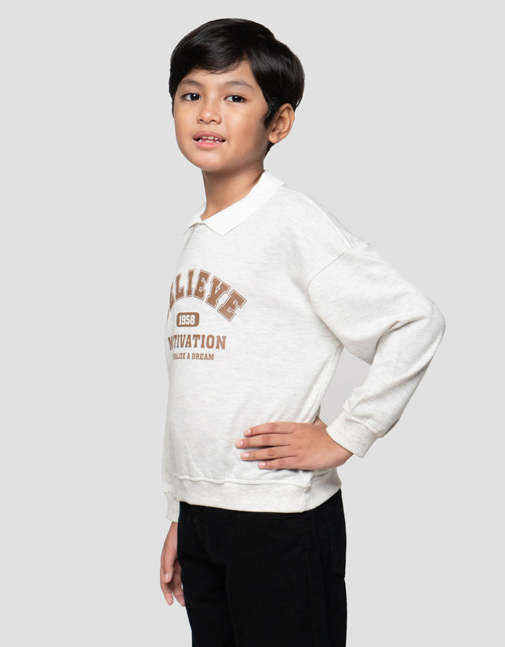 Little M Komb Believe Sweater Oversize Anak Laki-laki