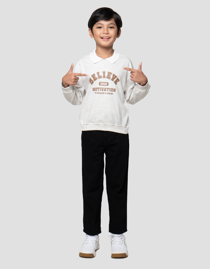 Little M Komb Believe Sweater Oversize Anak Laki-laki