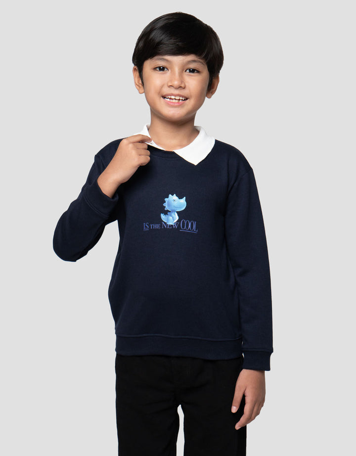 Little M Kerah Number Sweater Anak Laki-laki