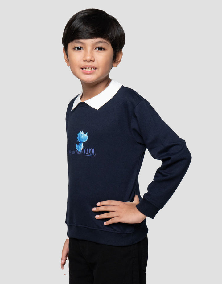 Little M Kerah Number Sweater Anak Laki-laki