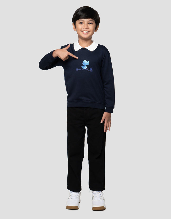 Little M Kerah Number Sweater Anak Laki-laki