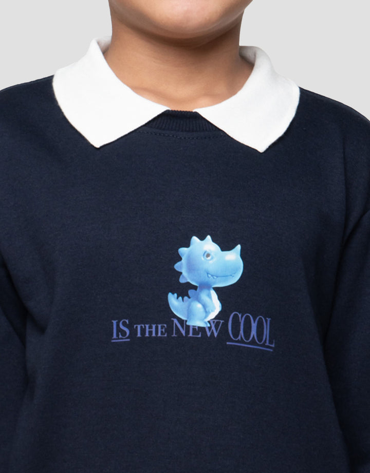Little M Kerah Number Sweater Anak Laki-laki