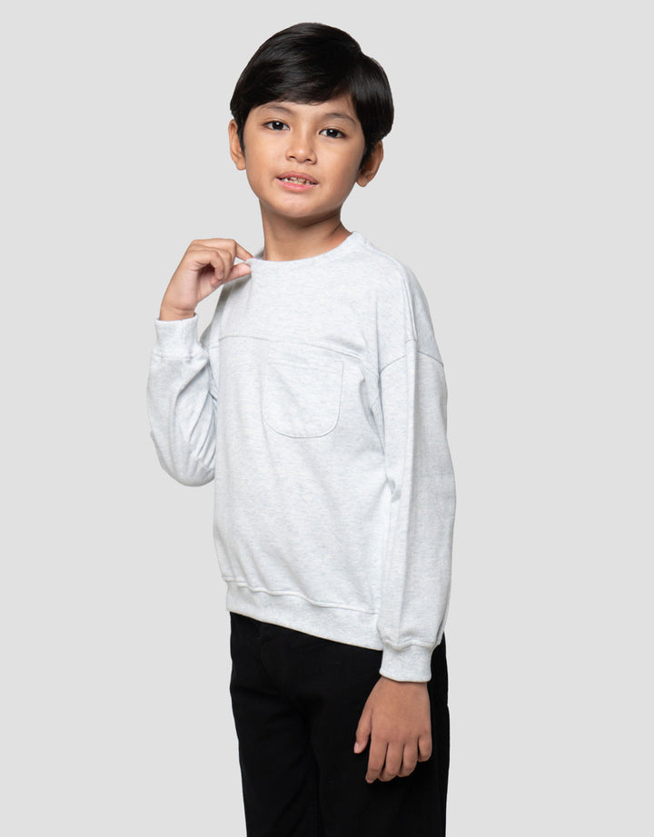 Little M Cut Sewn Kantong Sweater Oversize Anak Laki-laki