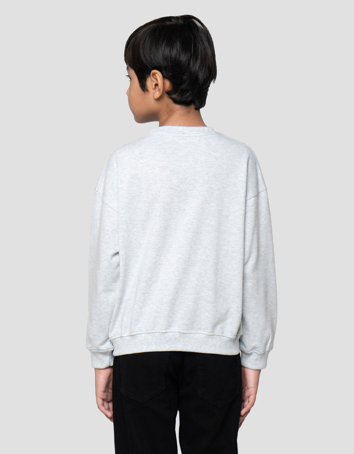 Little M Cut Sewn Kantong Sweater Oversize Anak Laki-laki