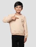 Little M Fleece Cut Sewn Outline Bear Sweater Anak Laki-laki