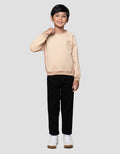 Little M Fleece Cut Sewn Outline Bear Sweater Anak Laki-laki