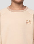 Little M Fleece Cut Sewn Outline Bear Sweater Anak Laki-laki