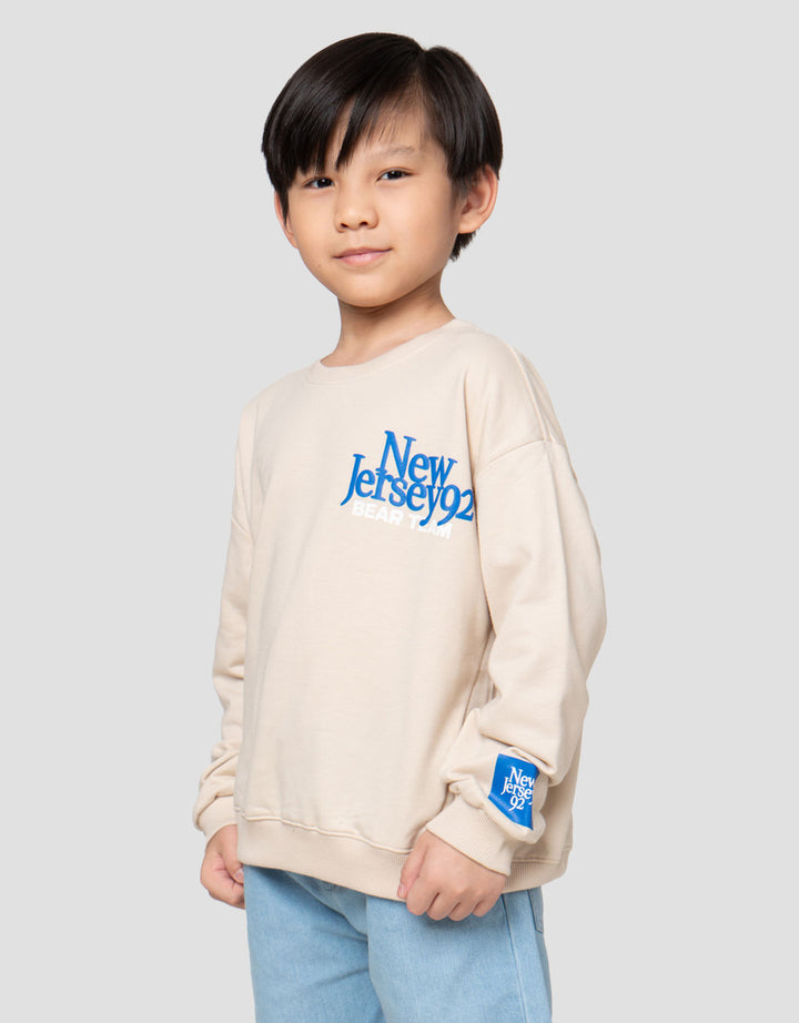 Little M Ov Bear New Jersey Sweater Anak Laki-laki