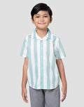 Little M Salur Besar Ripple Kemeja Anak Laki-laki