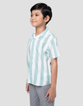 Little M Salur Besar Ripple Kemeja Anak Laki-laki