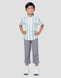 Little M Salur Besar Ripple Kemeja Anak Laki-laki