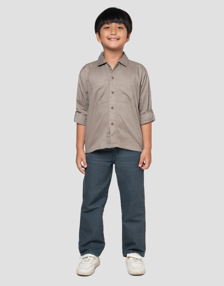 Little M Safari Kantong Kemeja Anak Laki-Laki