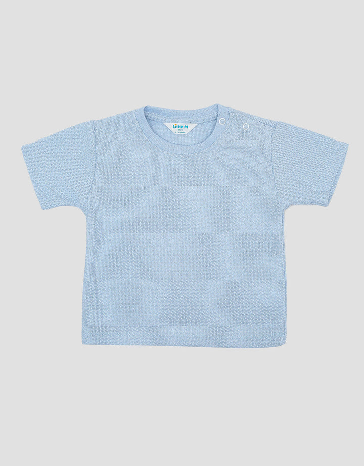 Little M Textured Drop Shoulder Kaos Bayi