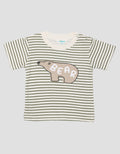Little M Print Salur Bear Kaos Bayi