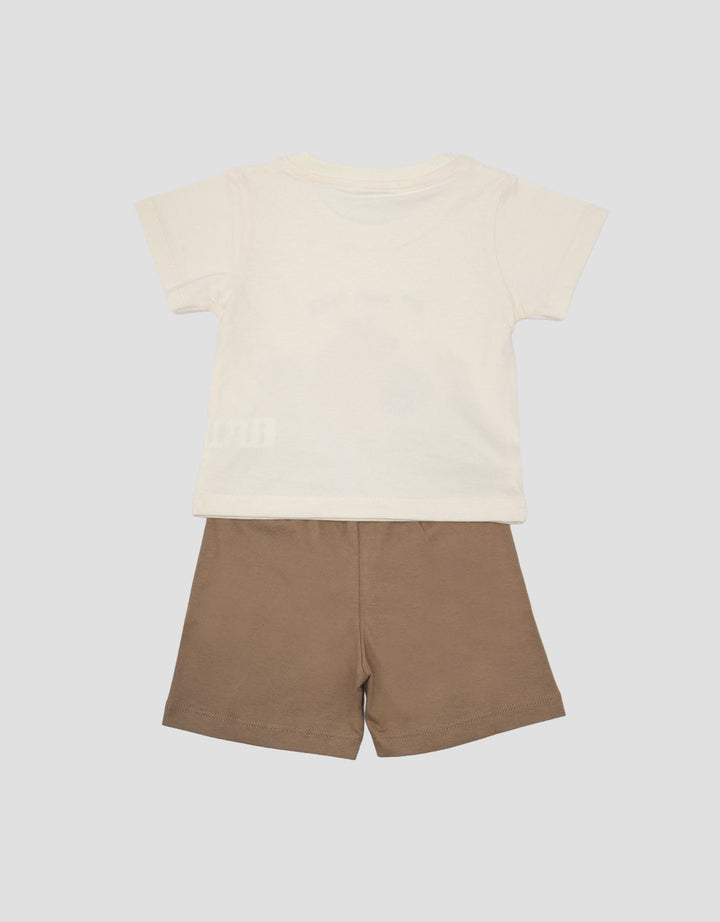 Little M Print Squirrel Pakaian Setelan Bayi