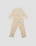 Little M Kerah Fullprint Bear Setelan Piyama Anak Laki-laki