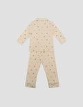 Little M Kerah Fullprint Bear Setelan Piyama Anak Laki-laki