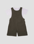Little M Woven Twill 2Pc  Jumpsuit Overall Bayi