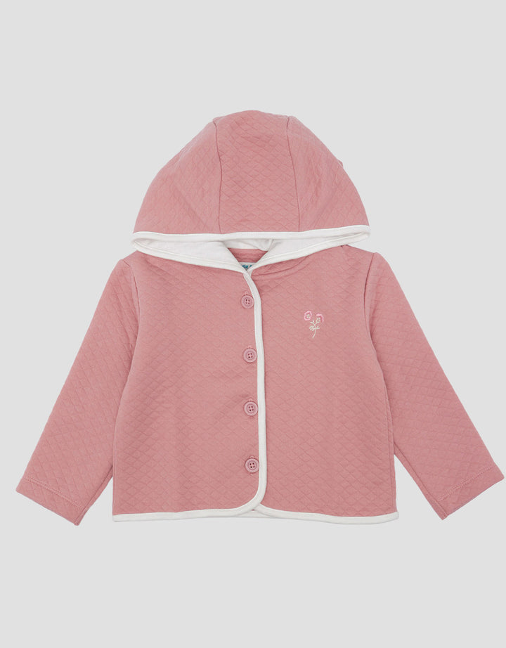 Little M Quilting Embro Bunga Jaket Bayi