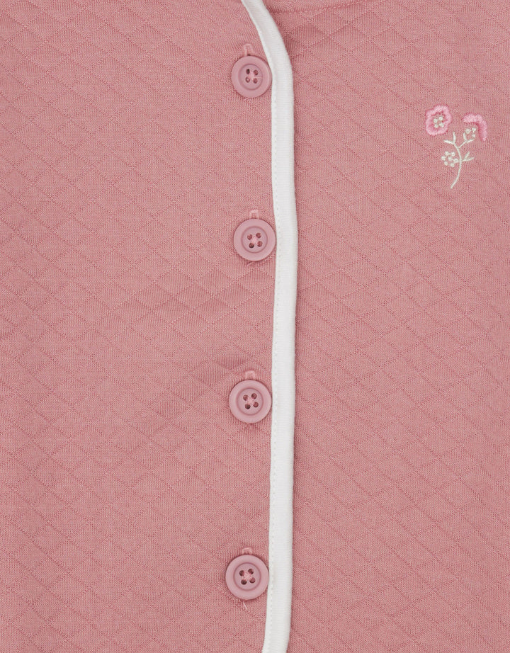Little M Quilting Embro Bunga Jaket Bayi