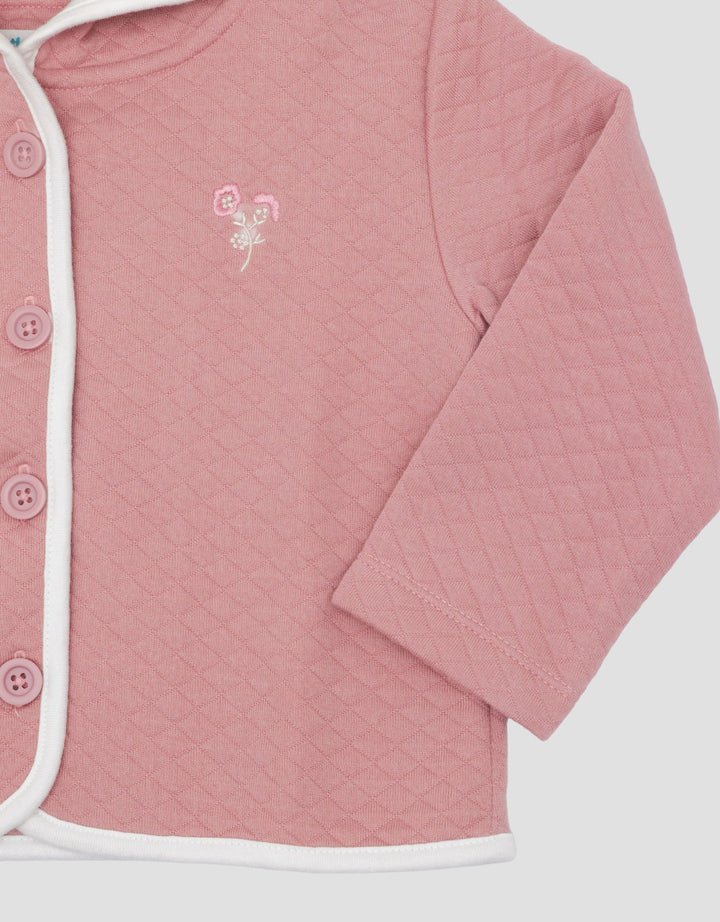 Little M Quilting Embro Bunga Jaket Bayi