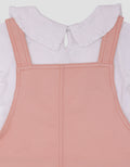 Little M Woven 2Pc Cns Kerah Embro Jumpsuit Overall Bayi